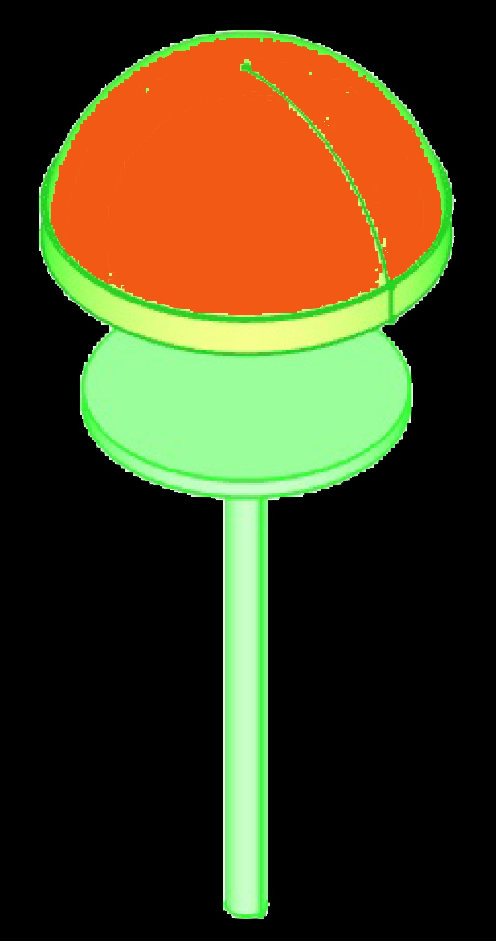 Unmanned power airship and discharge pole