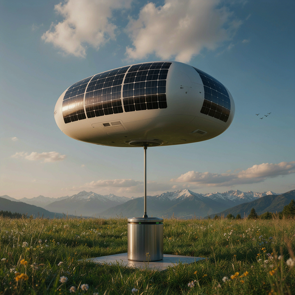 Idealization of a solar energy blimp